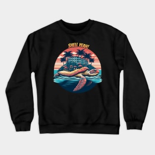 Tropical Retreat Turtle Crewneck Sweatshirt